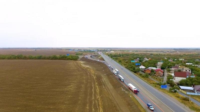 Видео-новость: строительство обхода Аксая, Ростовская область