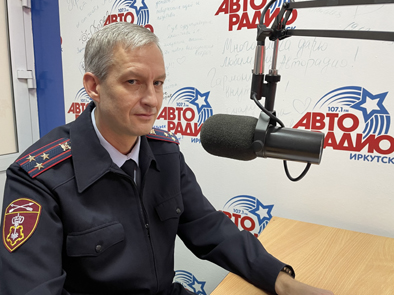 Заместитель начальника Управления вневедомственной охраны Росгвардии по Иркутской области выступил в прямом эфире на радио «Авто»