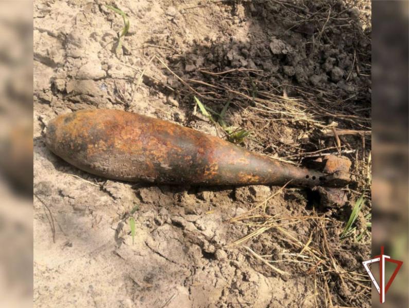 Группа разминирования ОМОН Росгвардии уничтожила в Зауралье обнаруженный боеприпас